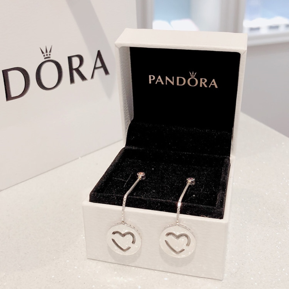 Pandora Pure Love Dangle Earrings 296577FPC
